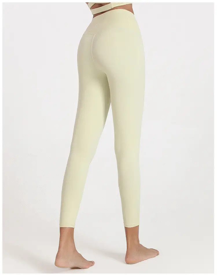 High Waist Pocket Yoga Pants Elastic Soft Quick Dry Leggings