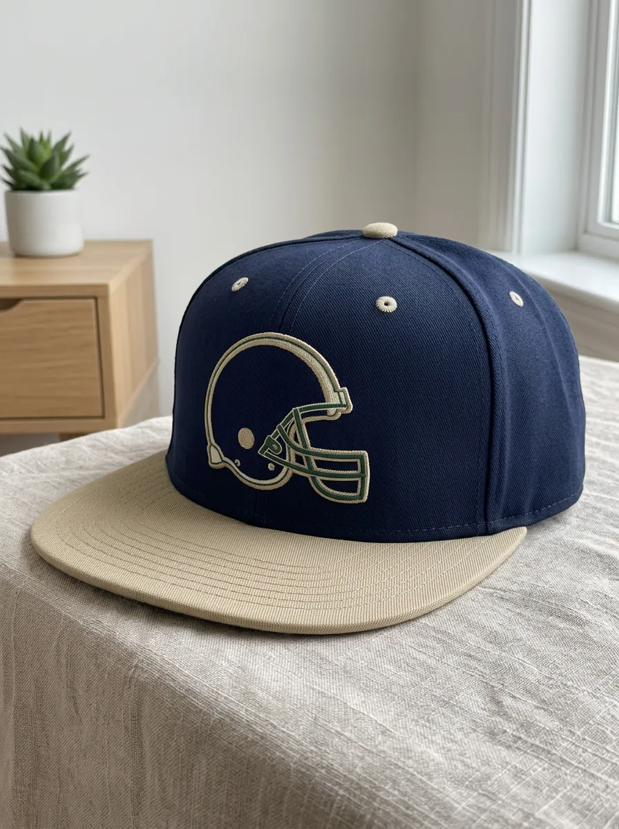 Men's Team Spirit Football Fan Helmet Embroidered Snapback Cap