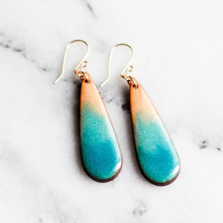 Watercolour Drops In Earrings