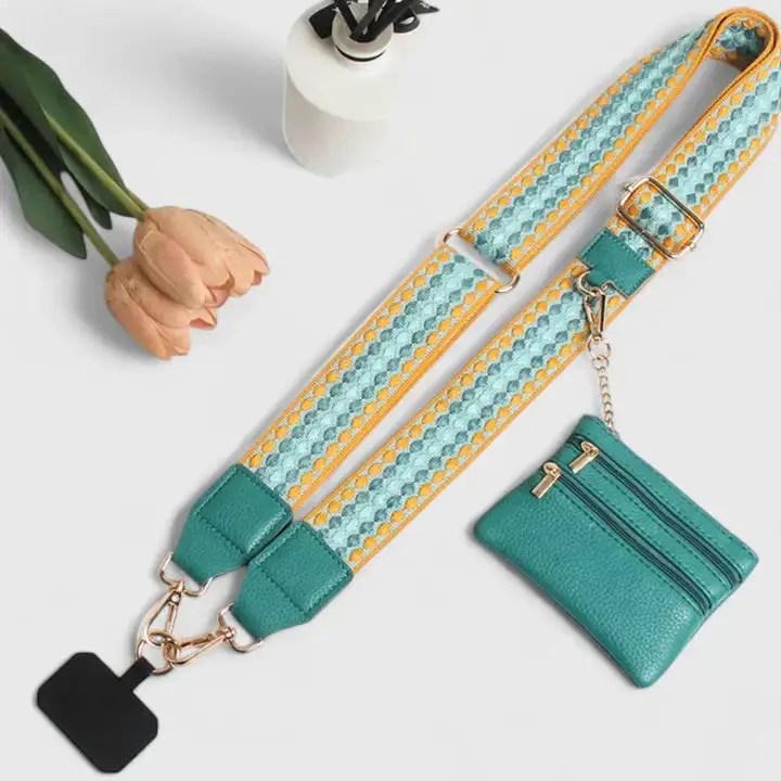Wide Strap Twill Handbag