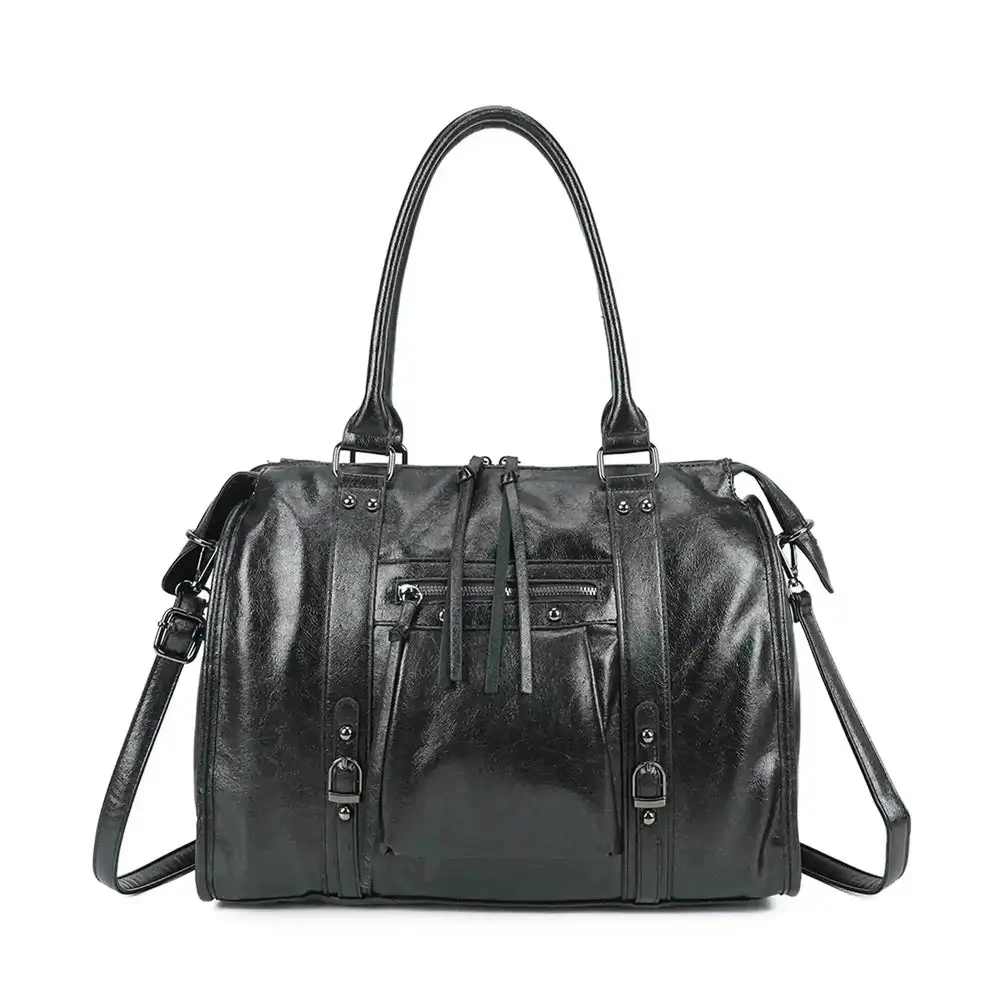 Polished Everyday Faux Leather Handbag