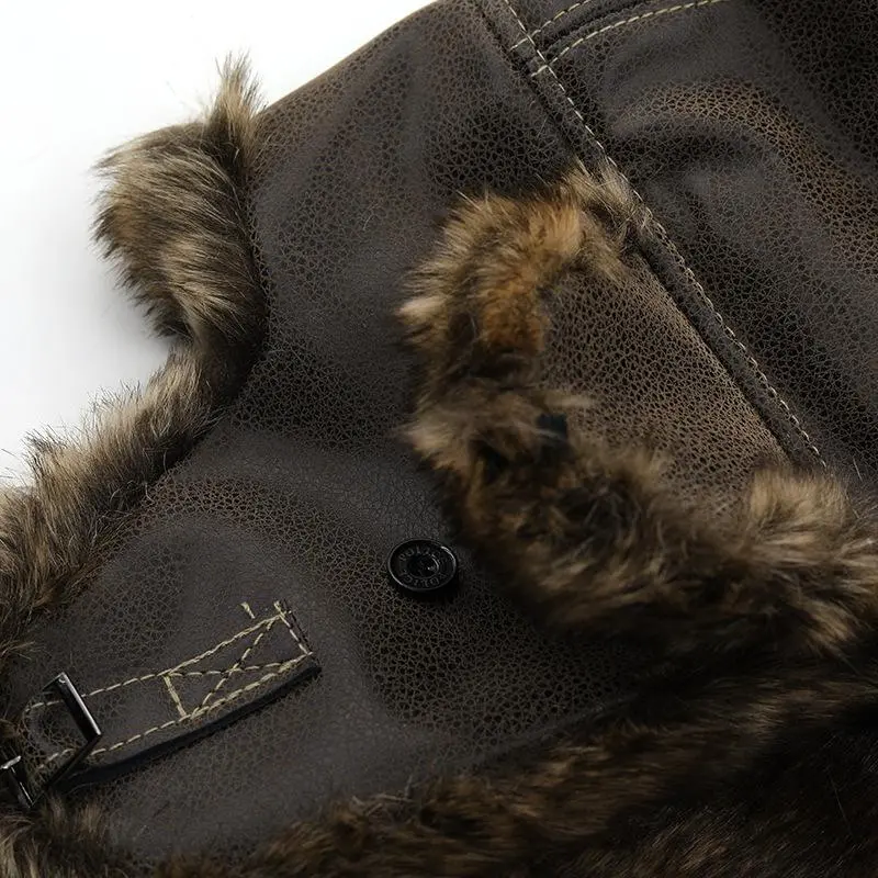Textured Leather Hat