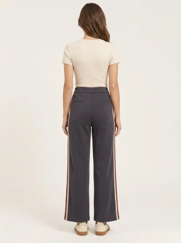 Women's Minimal Side-Stripe Wide-Leg Tailored Trousers