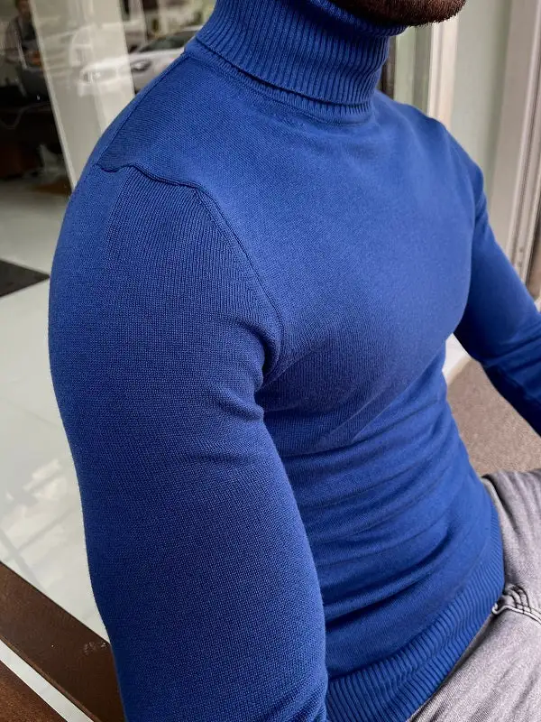 Weekend Slim Fit Cotton Turtleneck Sweater