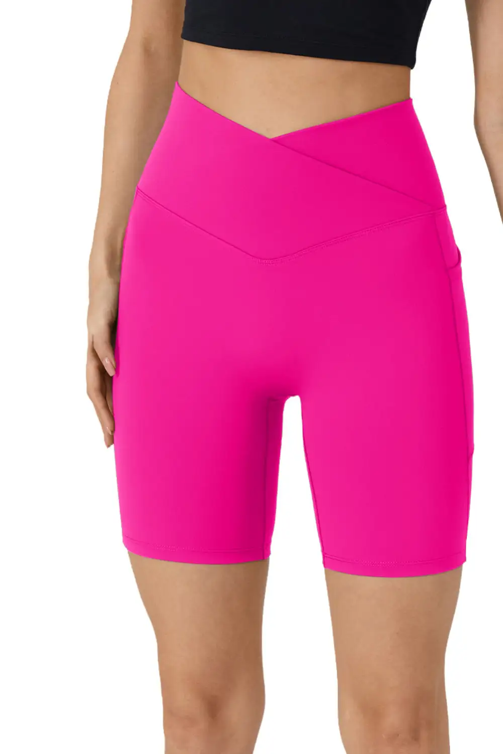 Swimwear Solid Split Pocket Sheath Active Bikinis Bottoms