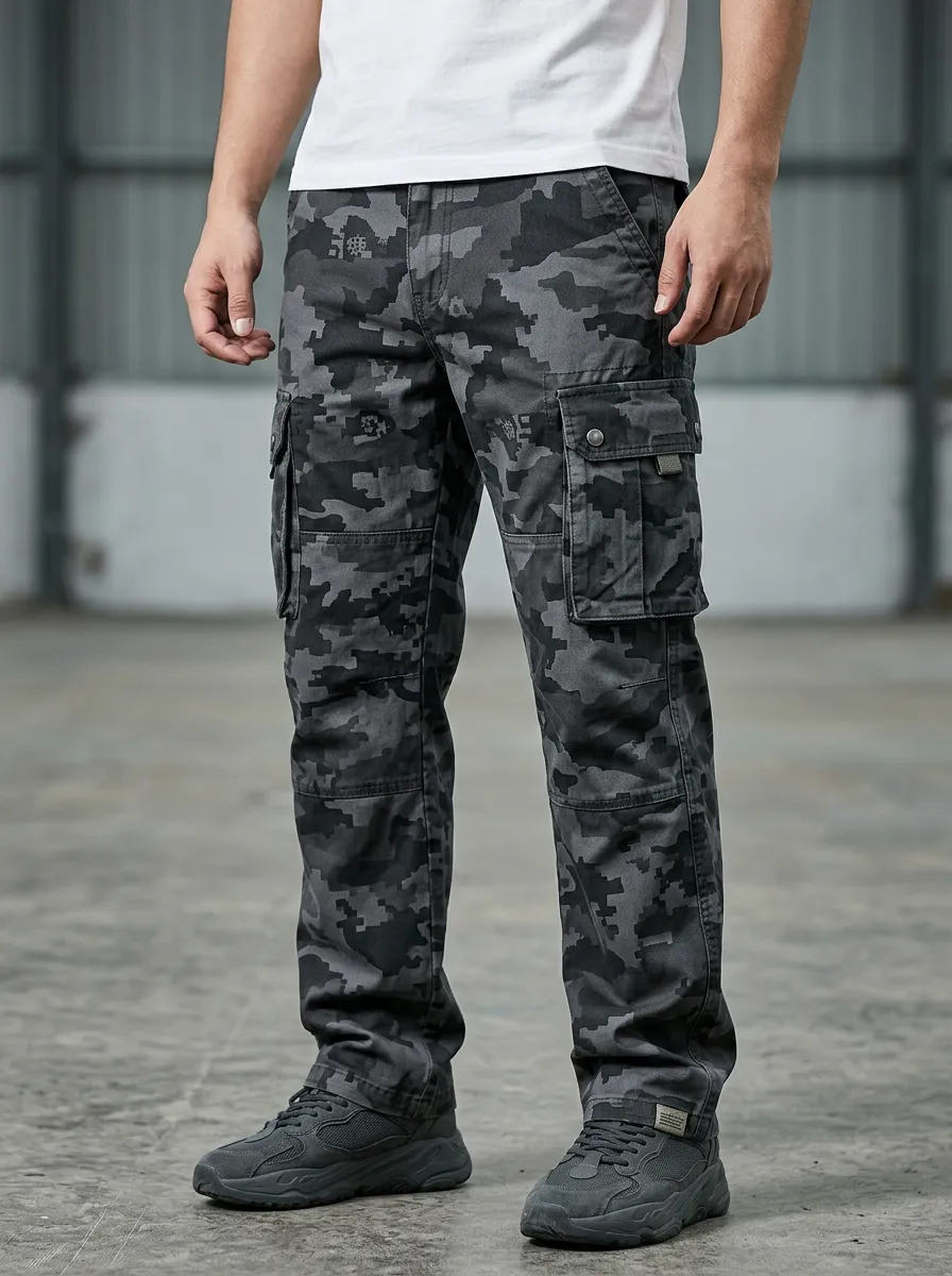 Digital Camo Urban Camouflage Cargo Pants
