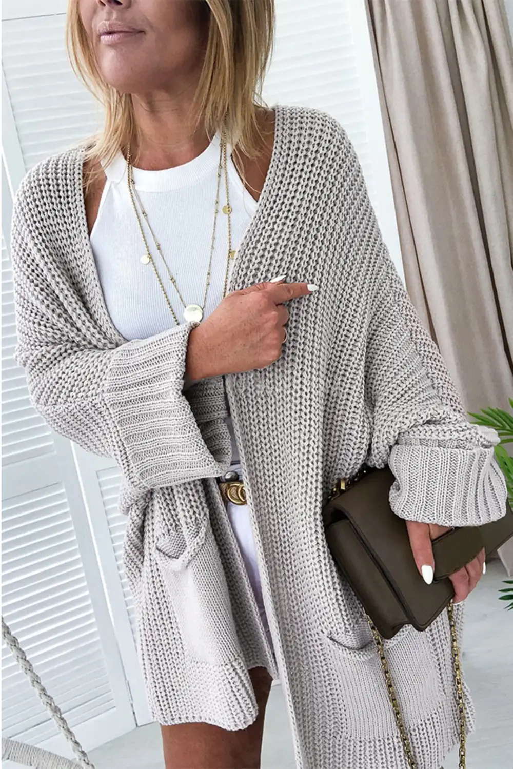 Easy Layer Slouchy Knit Cardigan