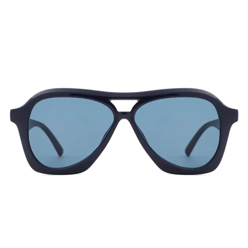 Geometric Square Modern Aviator Sunglasses