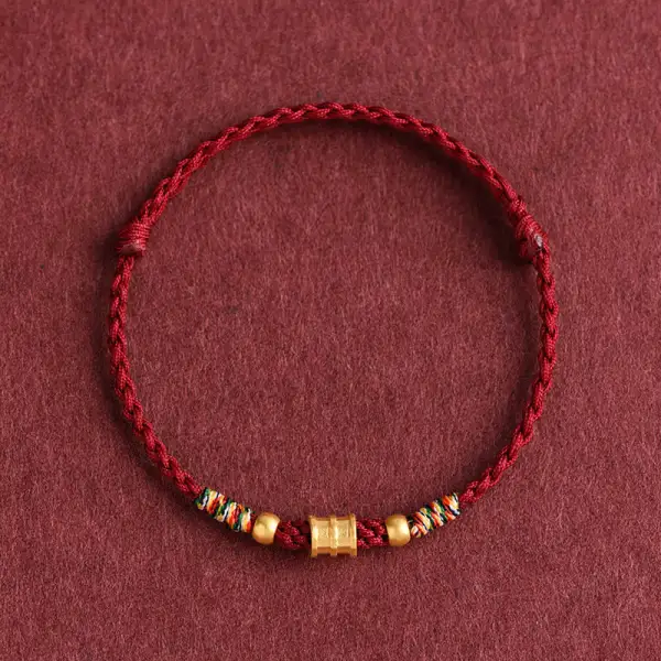 Small Bucket Shape Design Handmade Braided Rope Bracelet Anklet