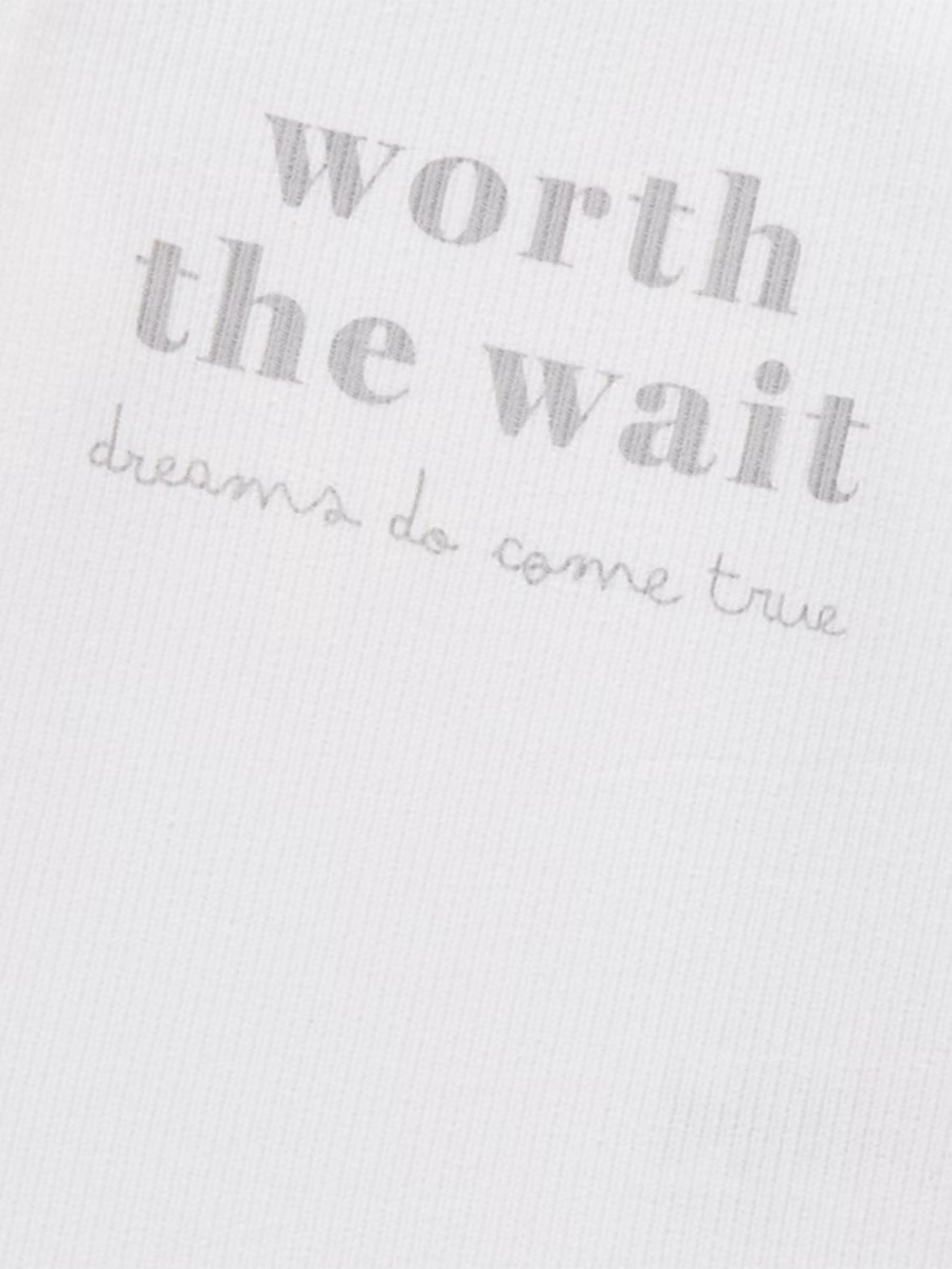 White Worth The Waist Long Sleeve Bodysuit detail 1