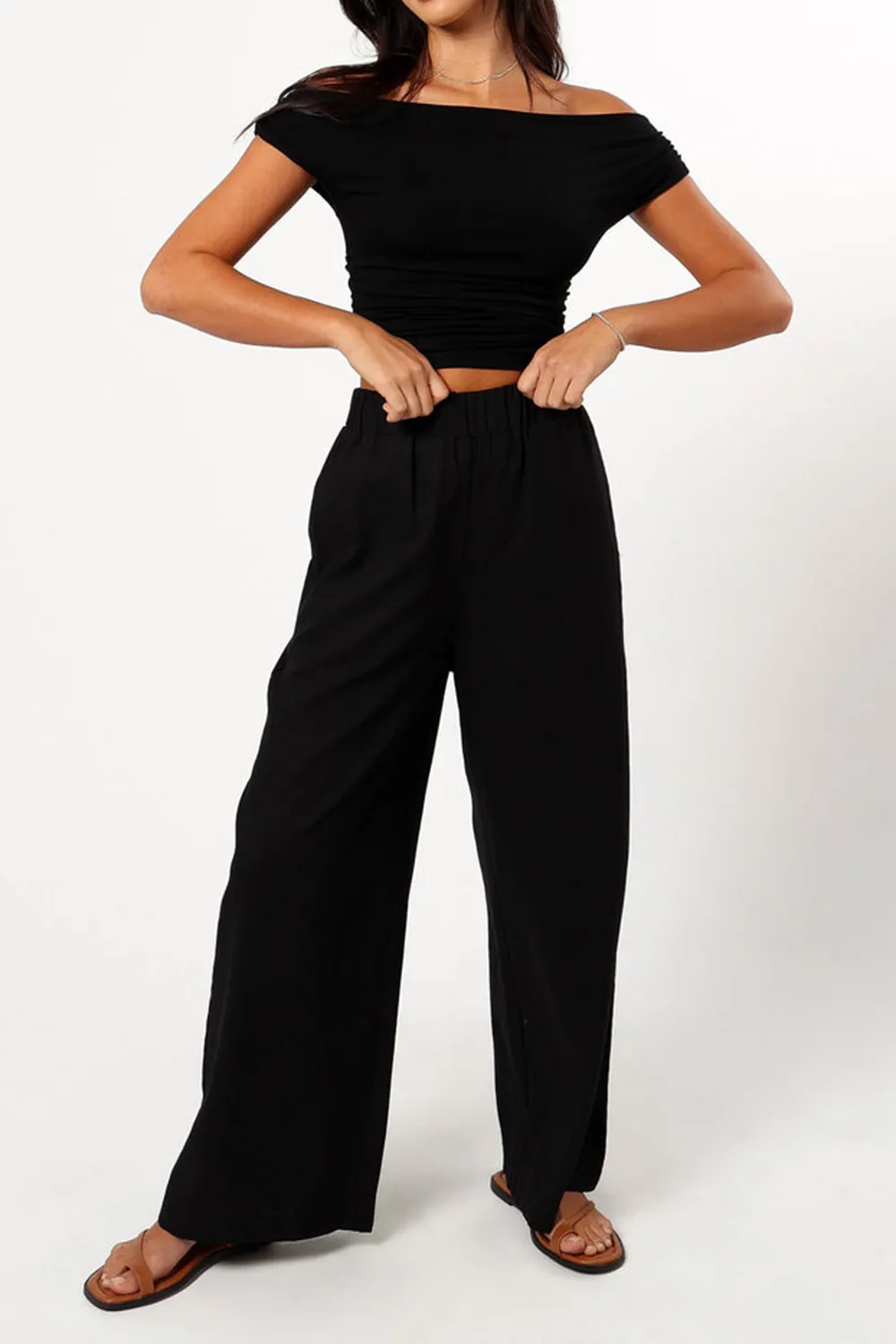 COTTON AND LINEN DAILY PANT