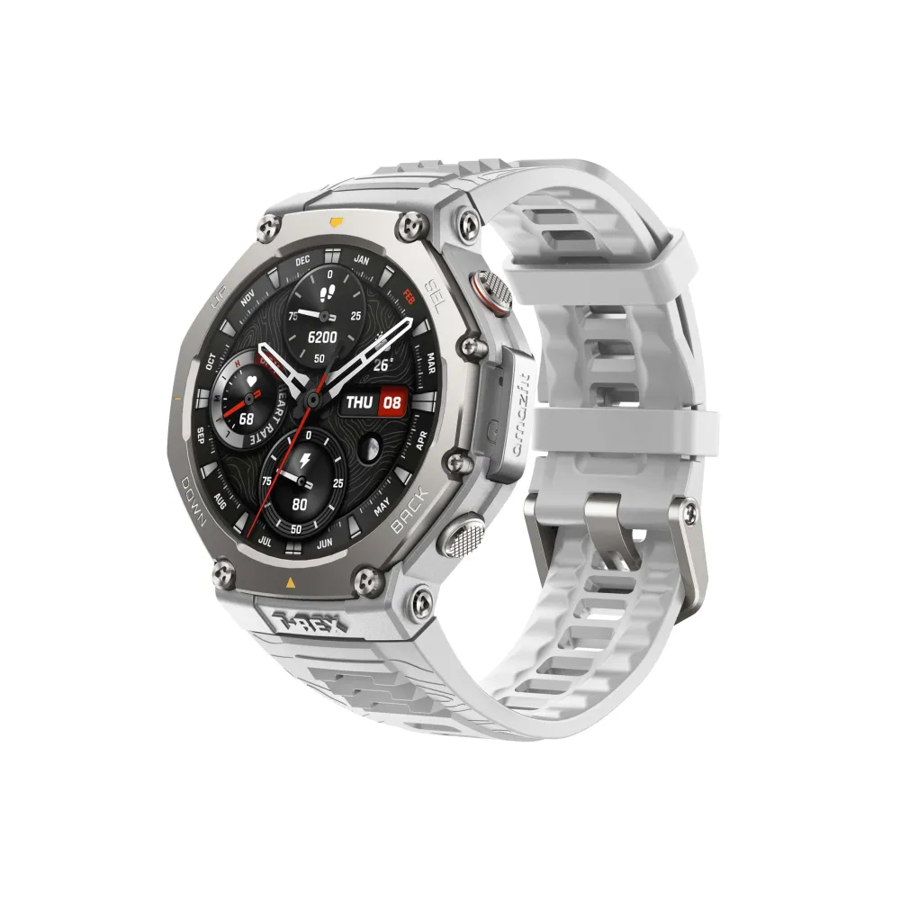 Amazfit T-Rex 3 Outdoor Smartwatch 48mm AMOLED Display, Maps & Offline Navigation, 6 Satellite GPS Systems Dual Band, 27 Days Battery Life, NFC Payment, 170 Adventure Sports Modes