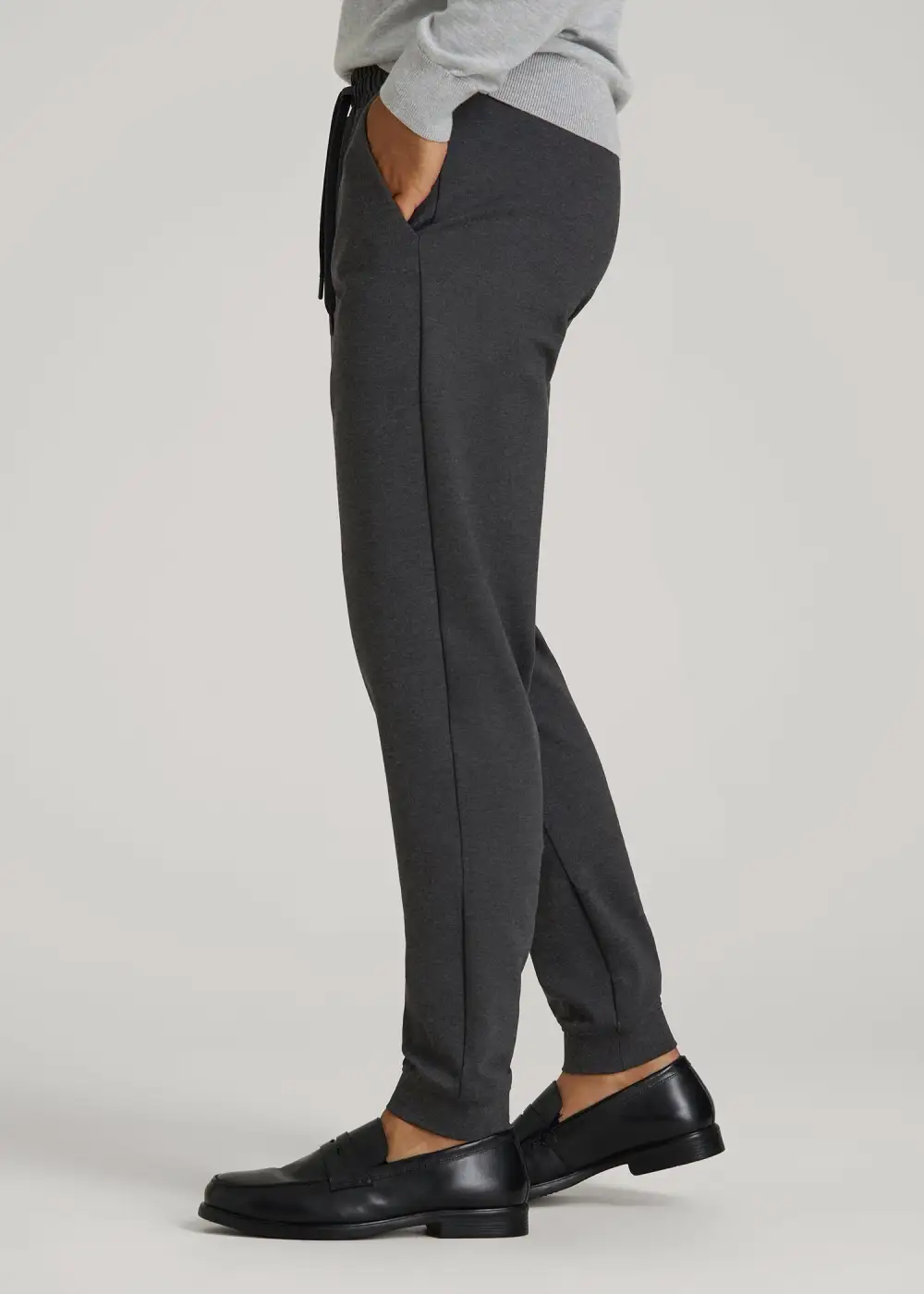 Men's Modern Tapered Fleece Ponte Jogger Pants