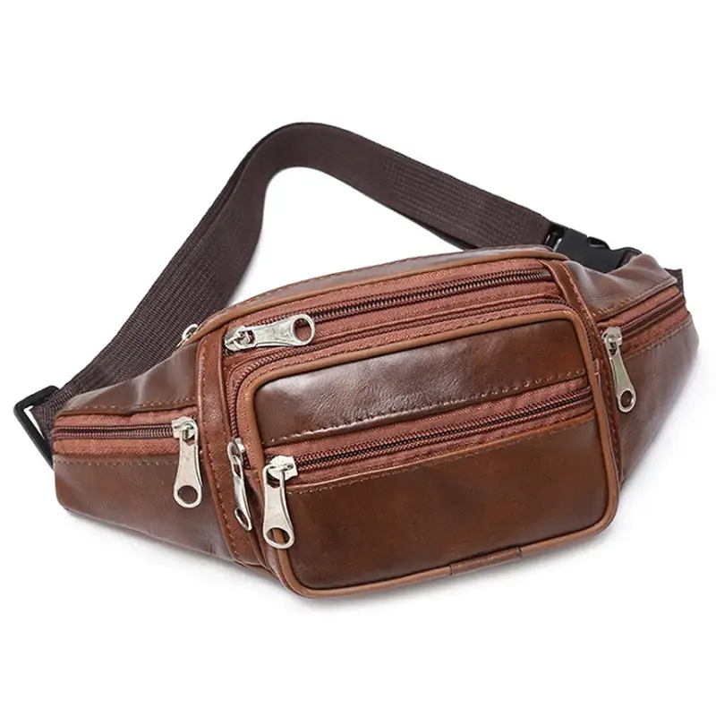 Classic Brown Leather Everyday Fanny Pack