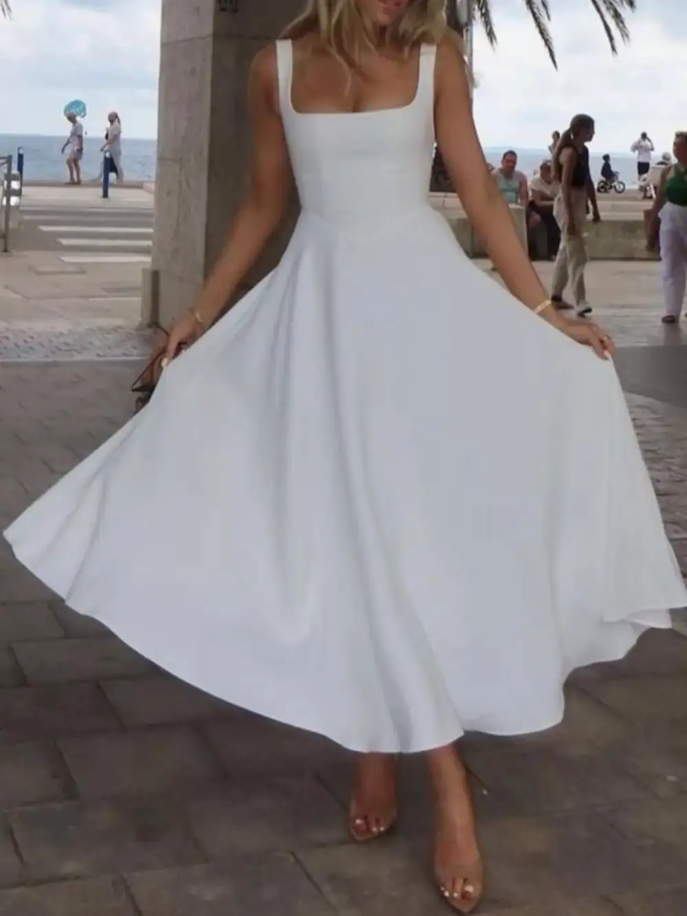 Soft Touch Square Neck Dress