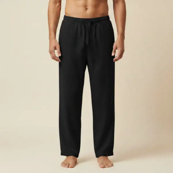 Men's Relaxed Linen Drawstring Pants