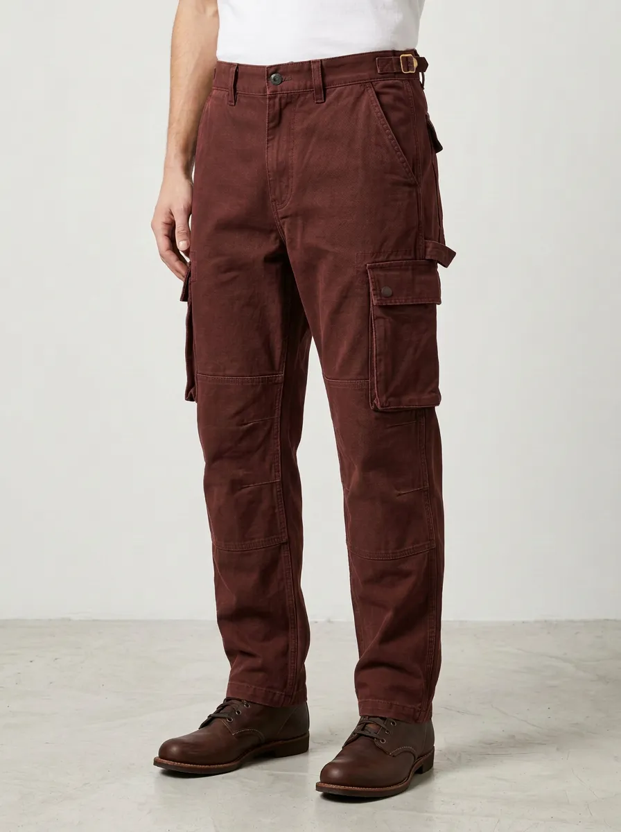 Men's Relaxed Canvas Heritage Cargo Pants