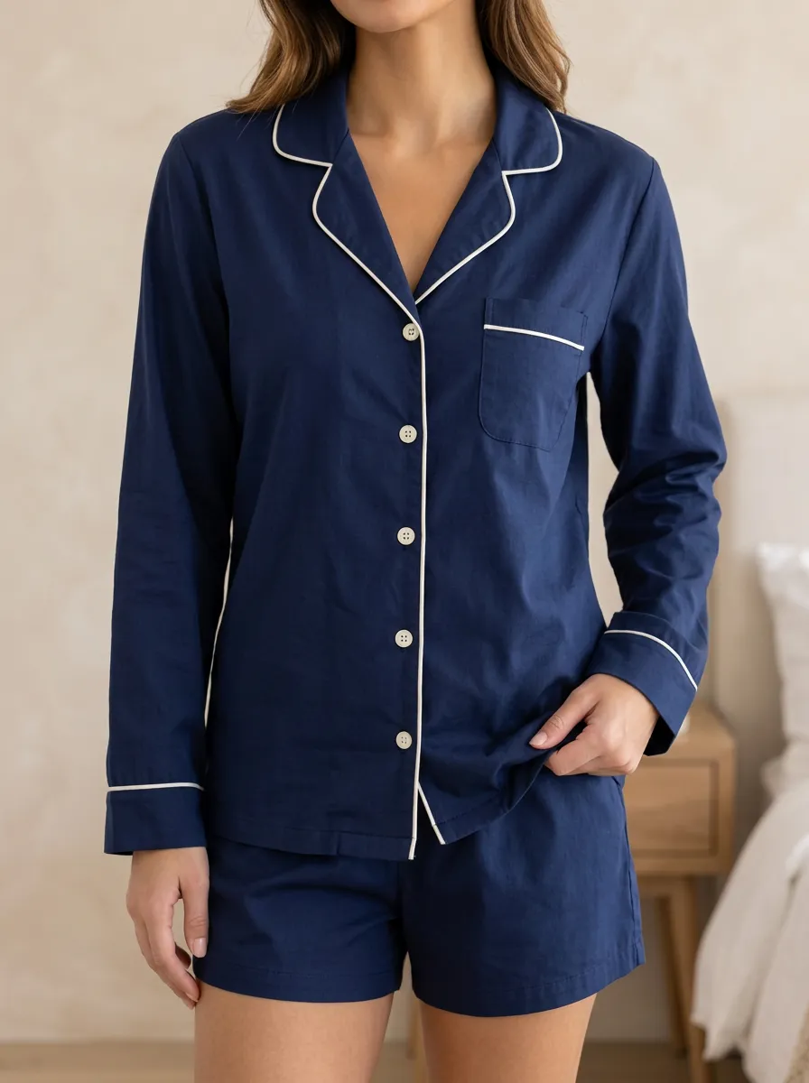 Button Down Pajama Shirt