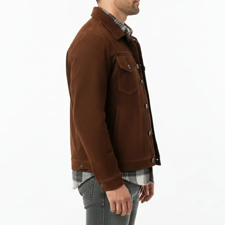 Timeless Suede Trucker Jacket
