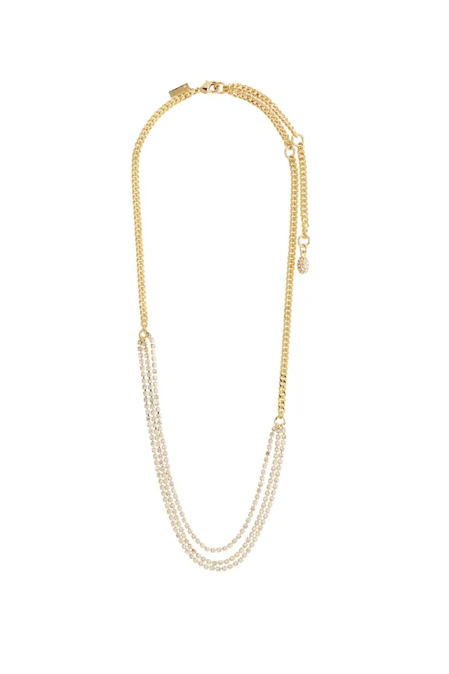 Crystal Curb Chain Necklace