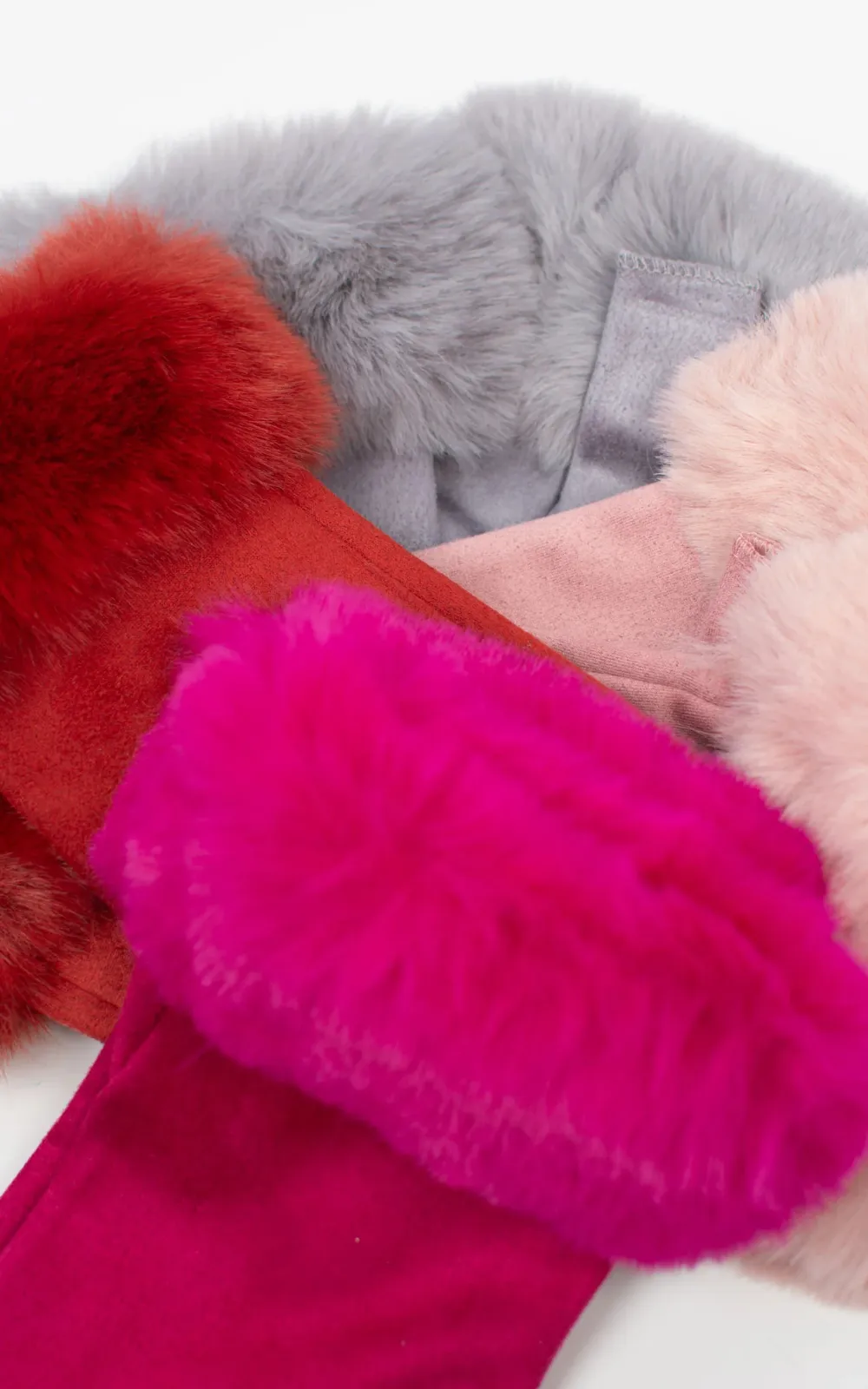 Fashionable Fingerless Fur Gloves