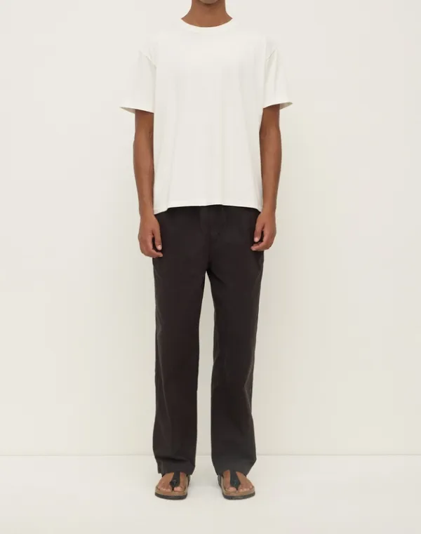 Washed Black Ripstop Tapered Pants