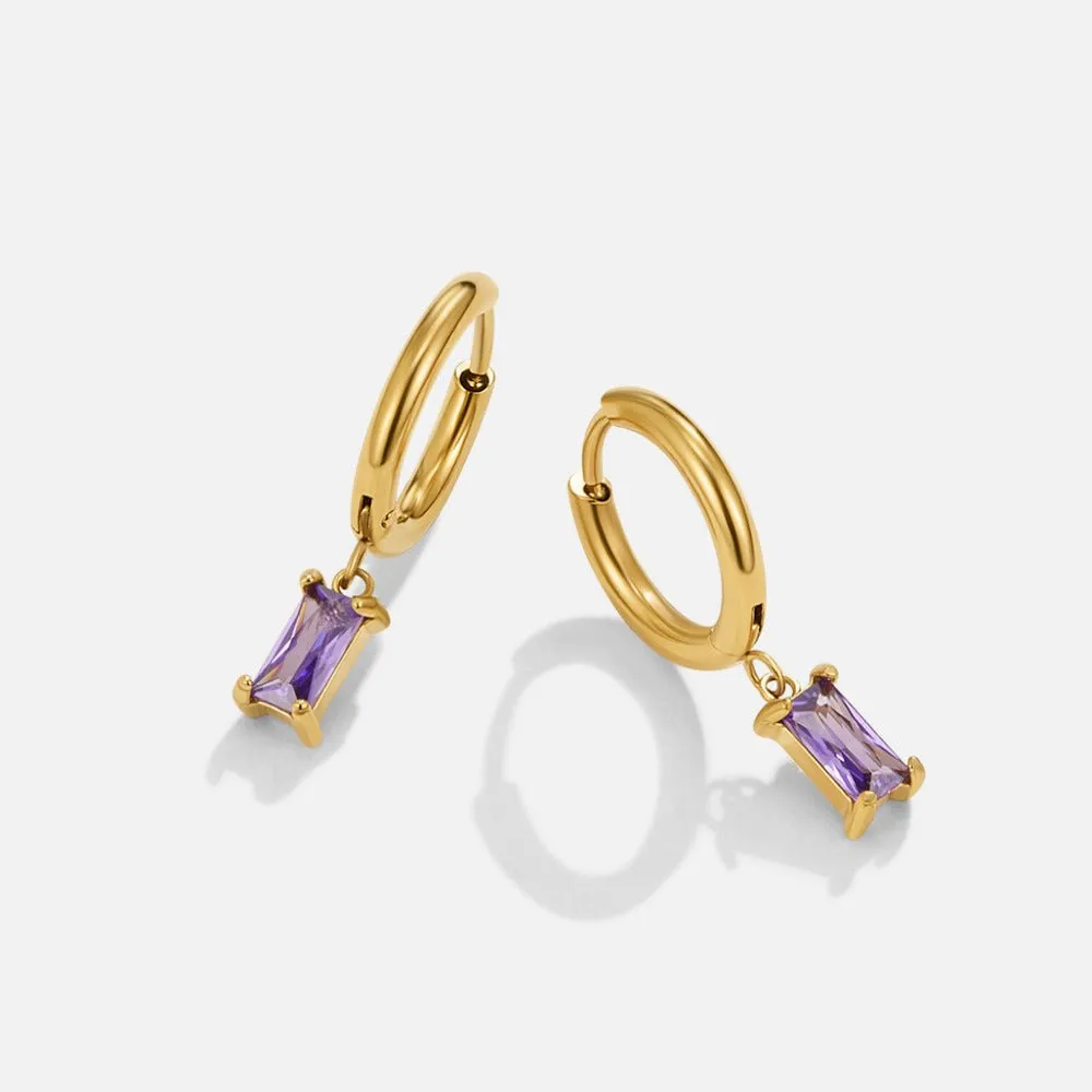 Waterproof Crystal Drop Earrings