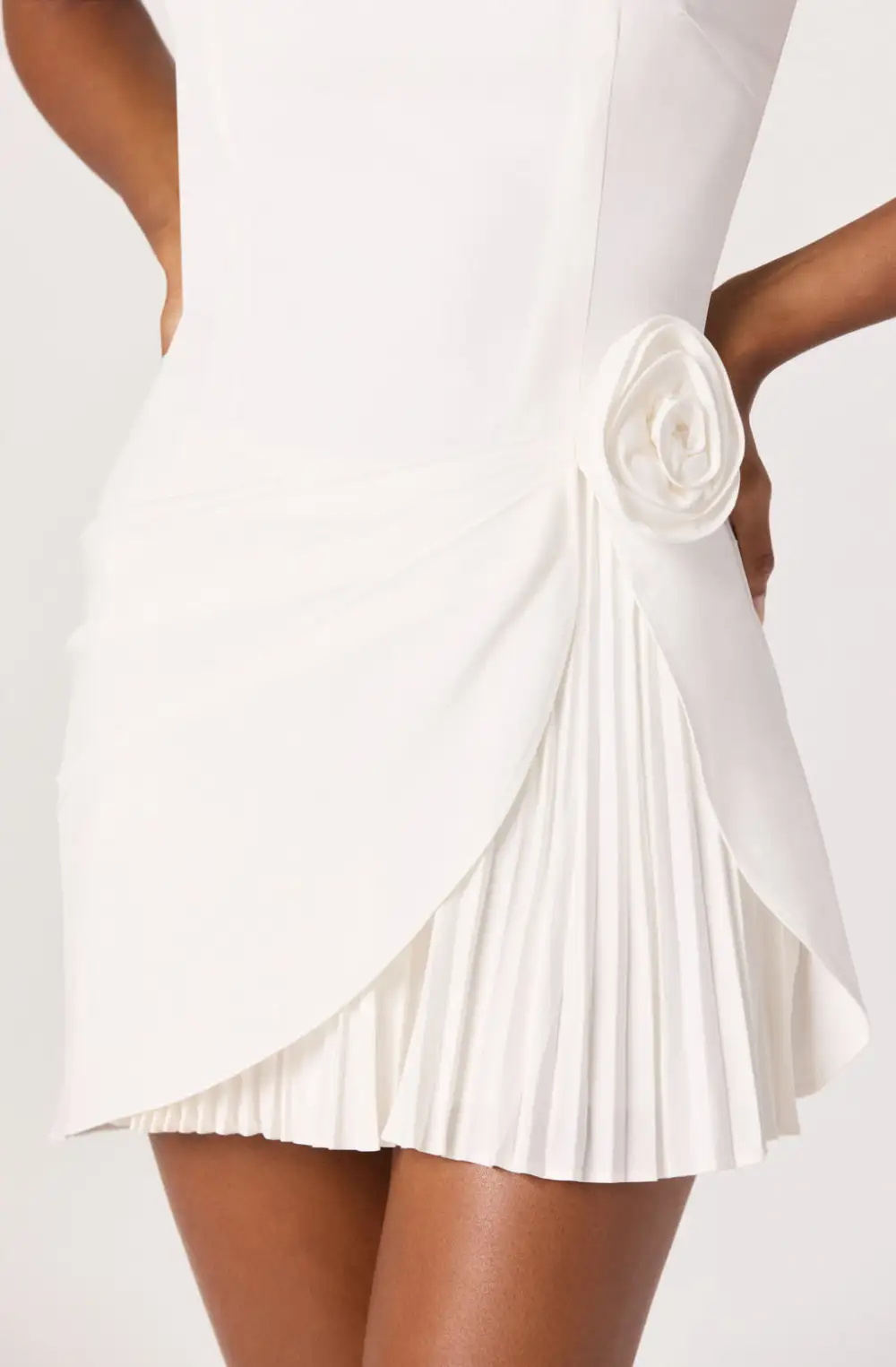 Pleated Mini Easy Fit Dress