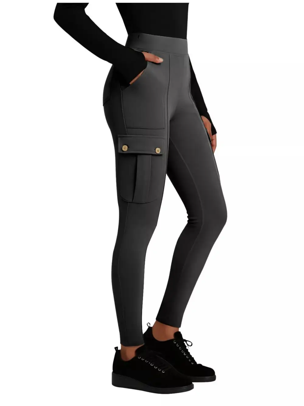 Refined High Waist Active Pants