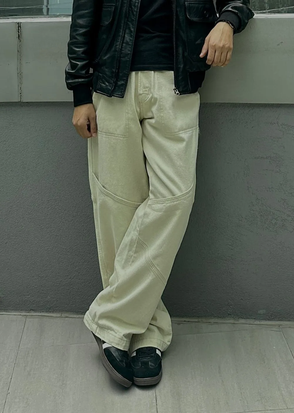 Baggy Patch-Pocket Everyday Jeans