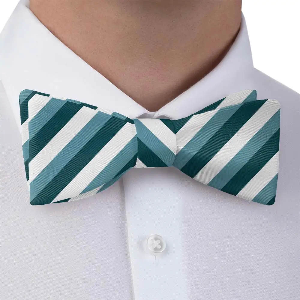 Columbine Stripe Motif Bow Tie