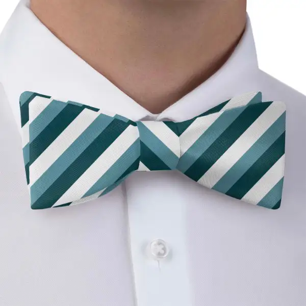 Columbine Stripe Motif Bow Tie