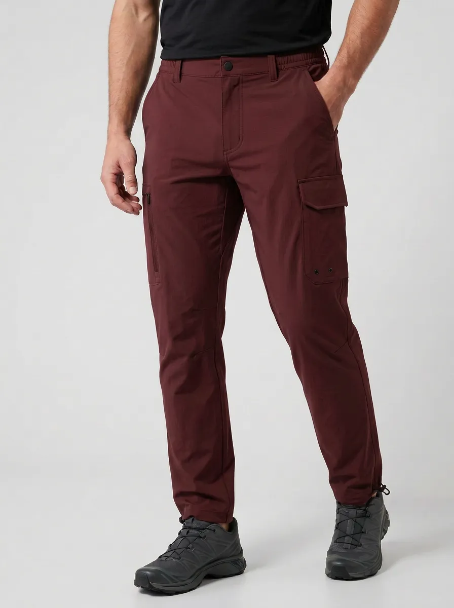 Men's Multi-Pocket Quick-Dry Active Tapered-Leg Cargo Pants