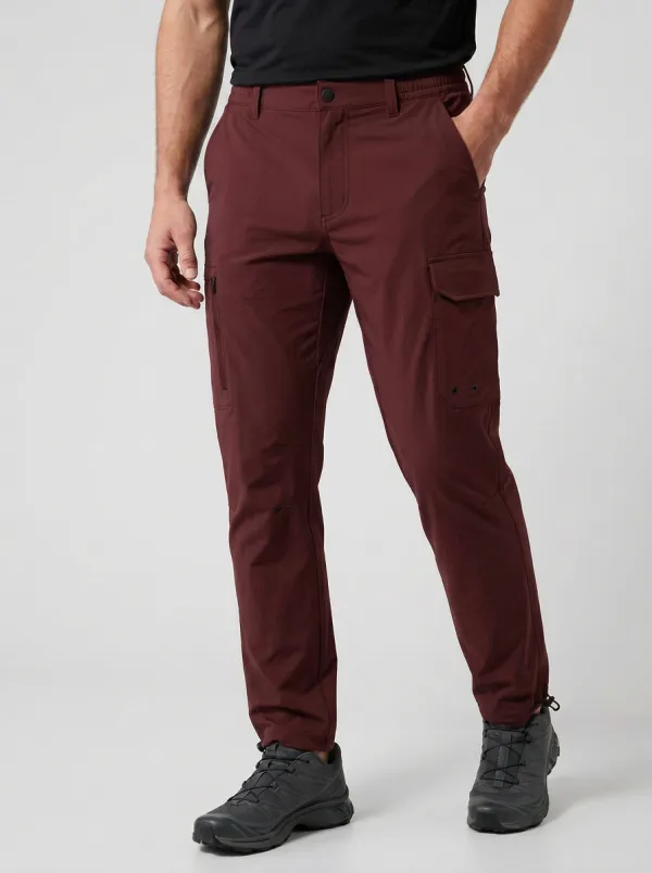 Men's Multi-Pocket Quick-Dry Active Tapered-Leg Cargo Pants
