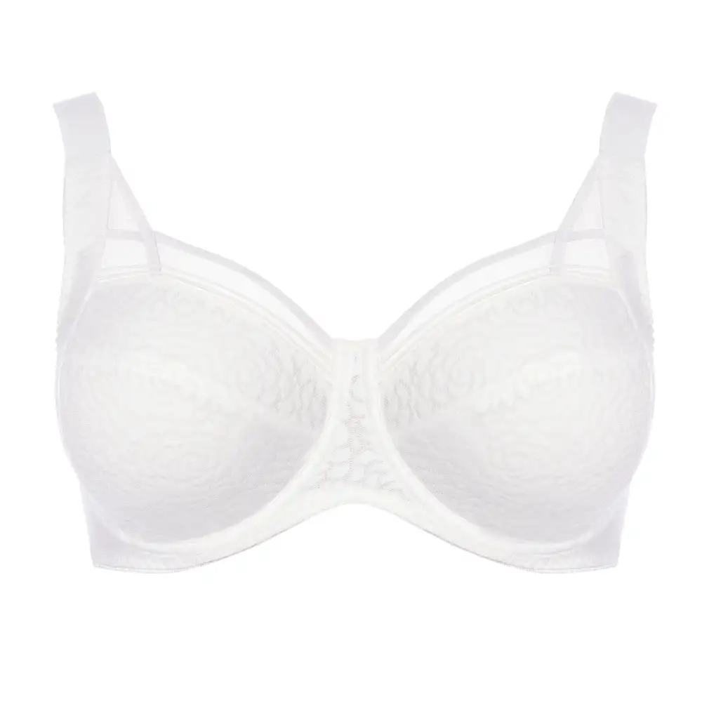 Women's Full Coverage Underwire Four-Part Cup Adjustable Straps Mesh Bra