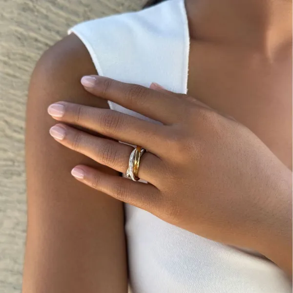 Classic Crystal Eternity Fashion Ring