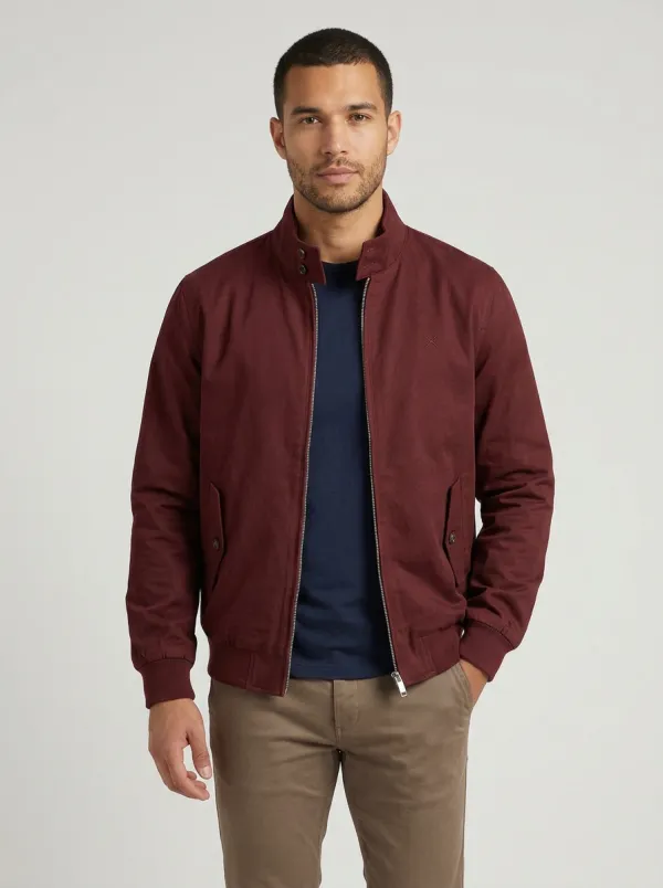 Men's Casual Olive Green Minimalist Bomber Jacket