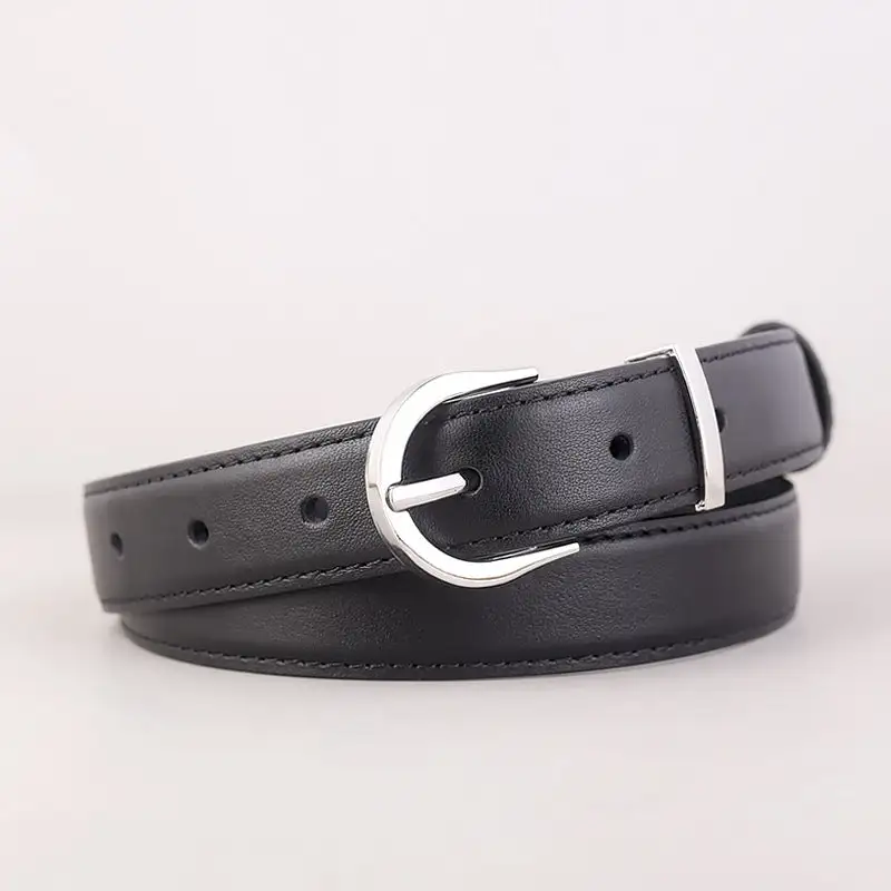 Versatile Statement Buckle Accent Belt