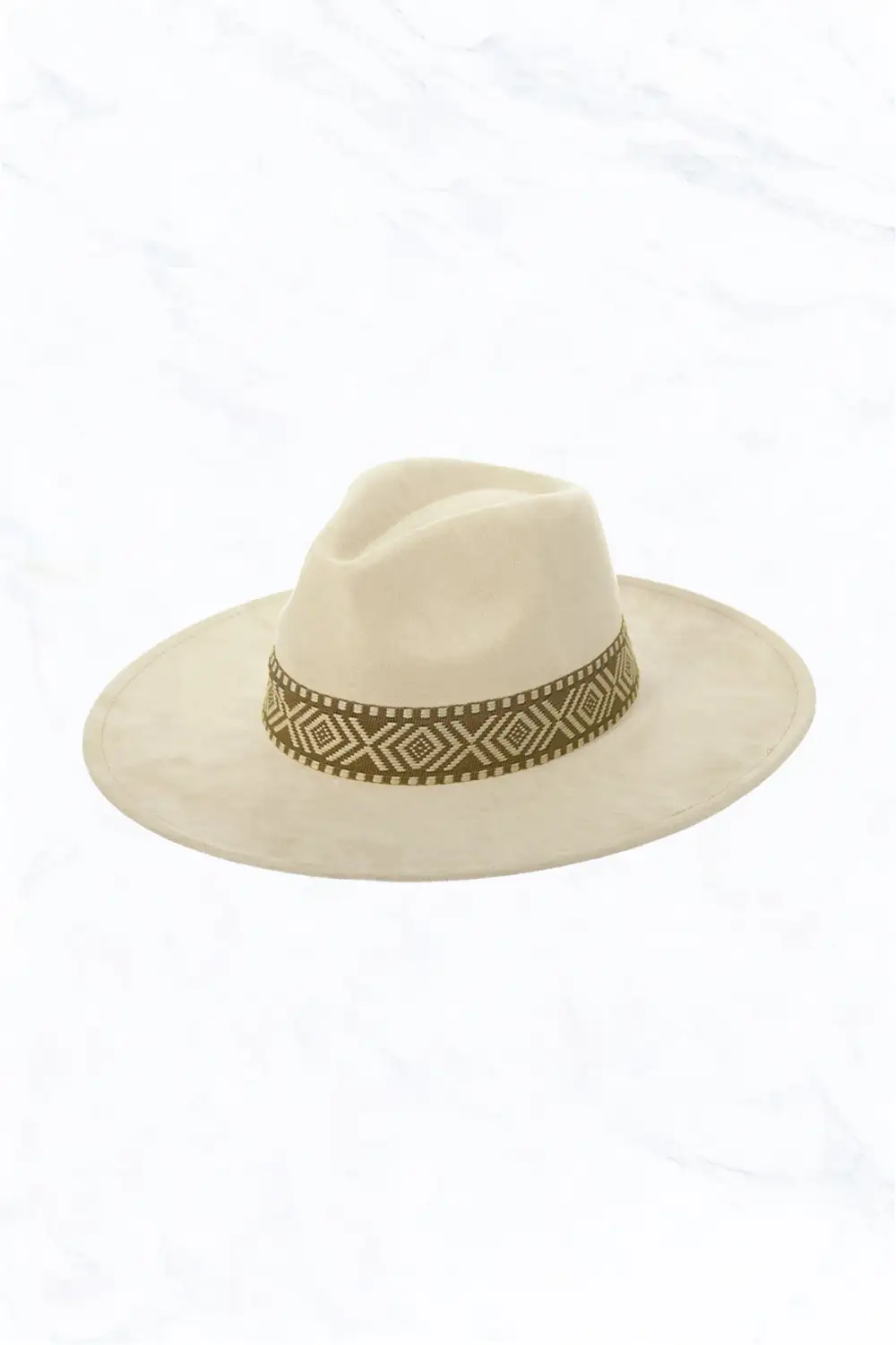 Suede Large Eaves Peach Top Fedora Hat