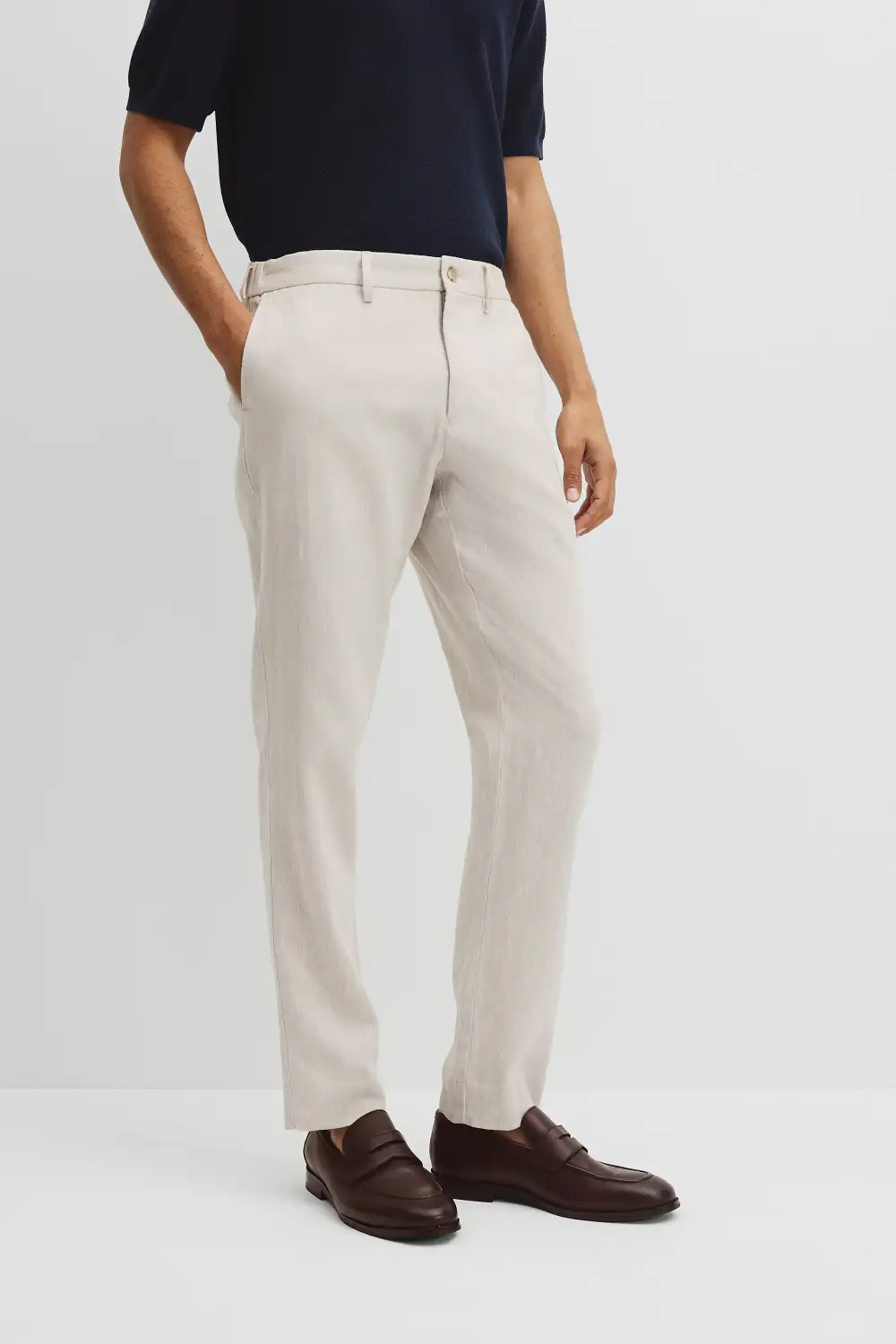 Men's Textured Linen Pants