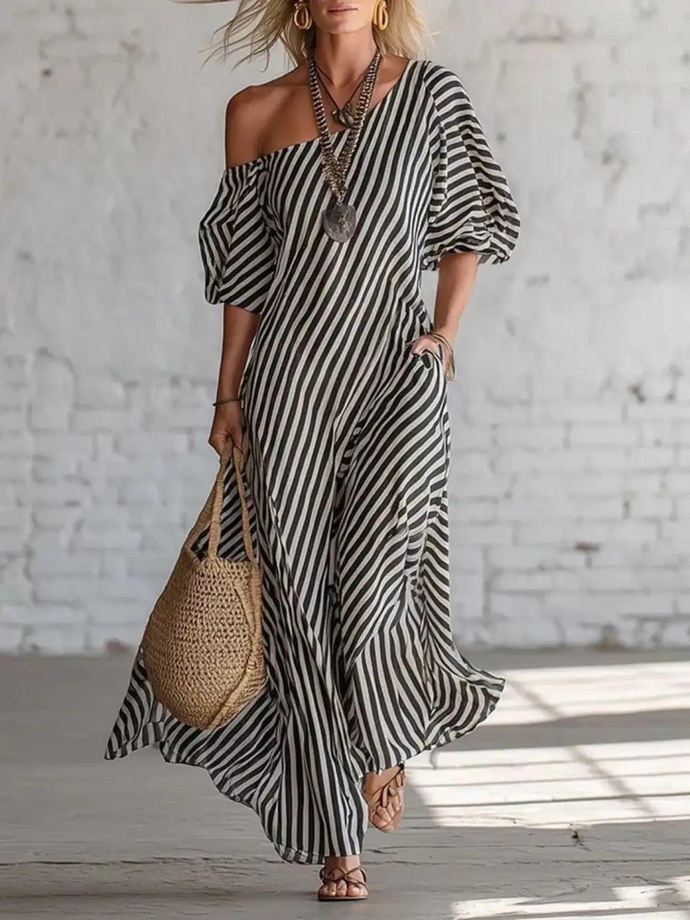Striped Maxi Dress
