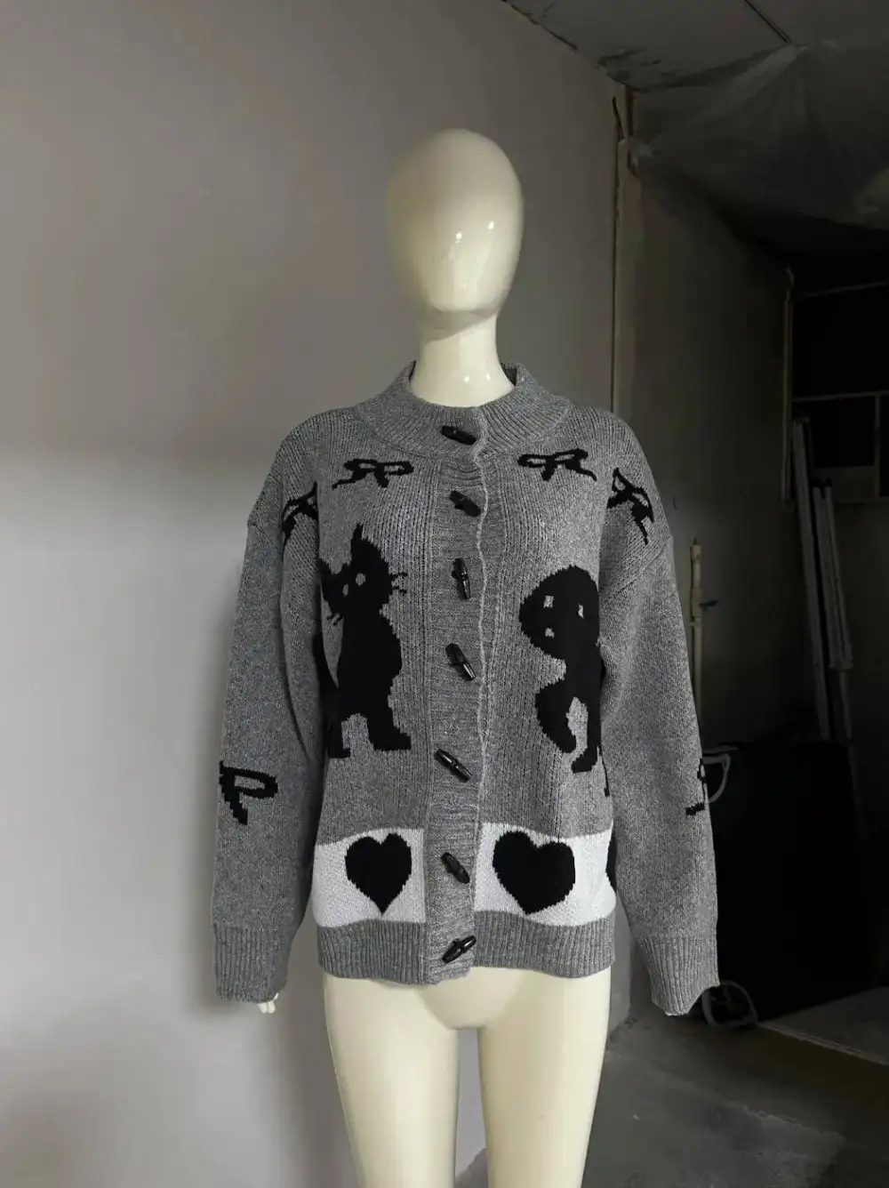 Printed Graphic Cardigan