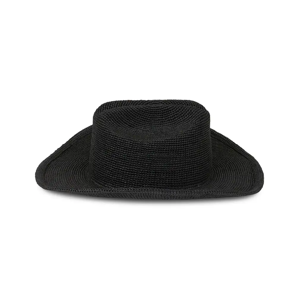 Structured Raffia Cattleman Western Hat