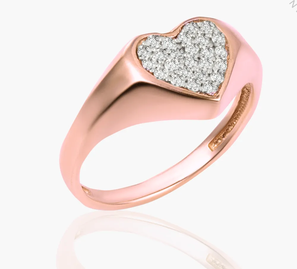 Minimal Heart Statement Ring
