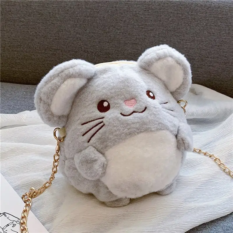 Cute Plush Cartoon Doll Shoulder Bag