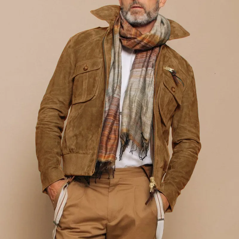 Textured Suede Jacket
