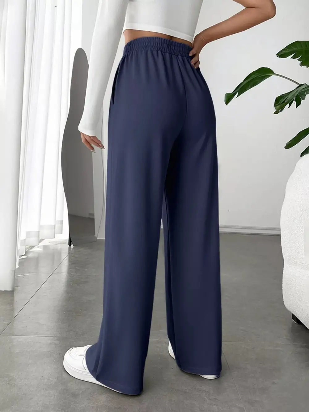 Wide Leg High Waist Everyday Versatile Pants