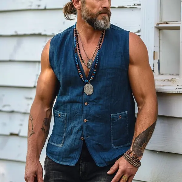 Textured Layering Vest