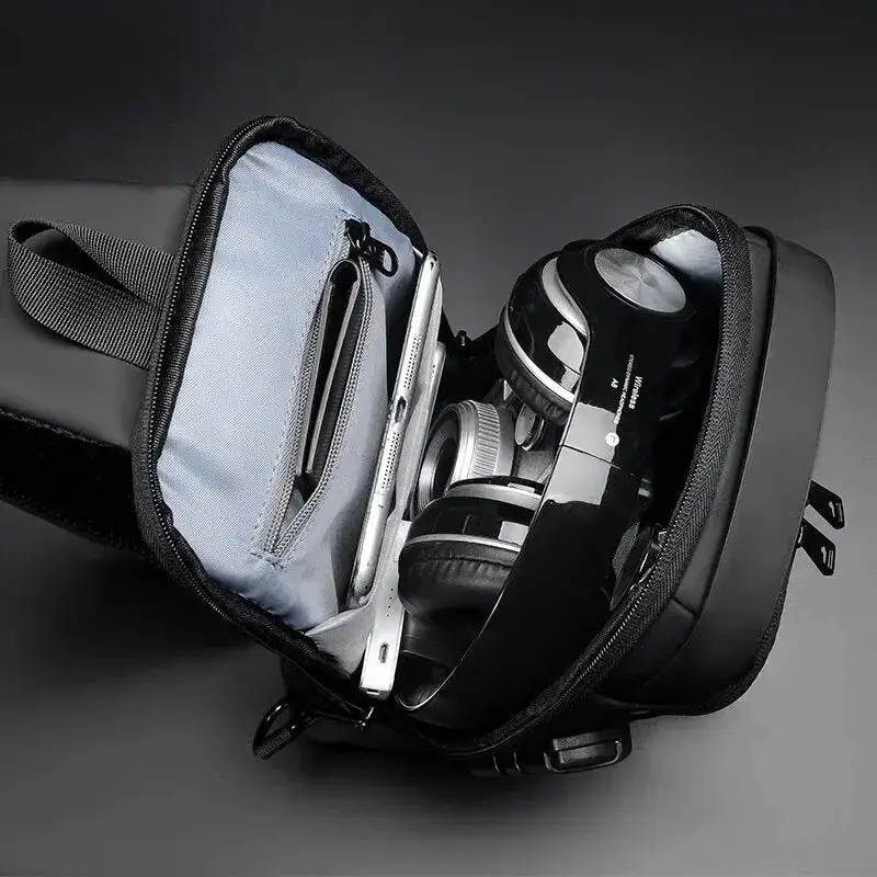 Professional Edge: Chic Belted Leather Business Briefcase
