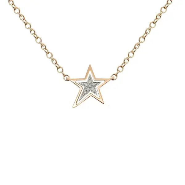 Refined Star Diamond Necklace
